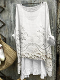 Blusa Impresa de Dobles Dobladillos Evelyn™
