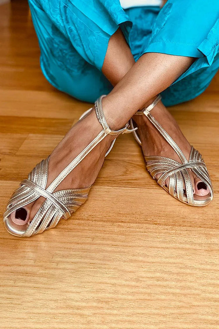 SANDALIAS ORO