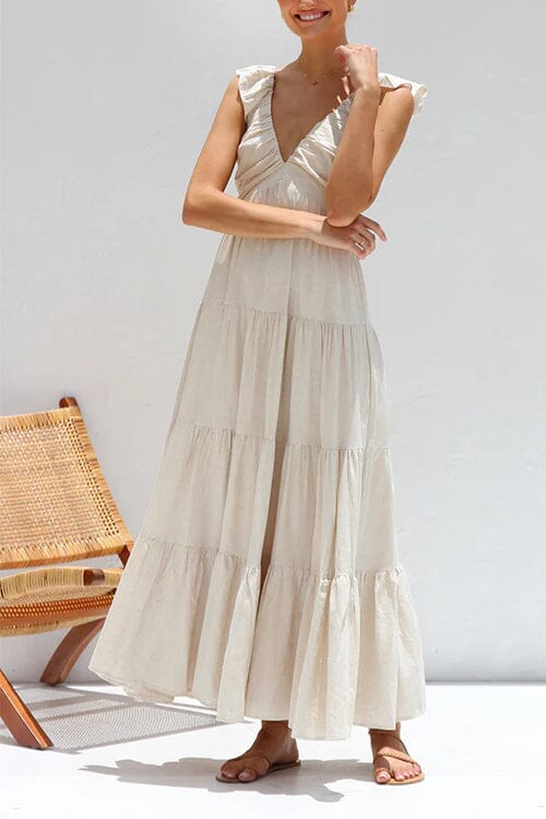 Ophelia | Vestido Maxi Elegante con Volantes