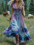 Kelly | Vestido Maxi Floral en Degradé