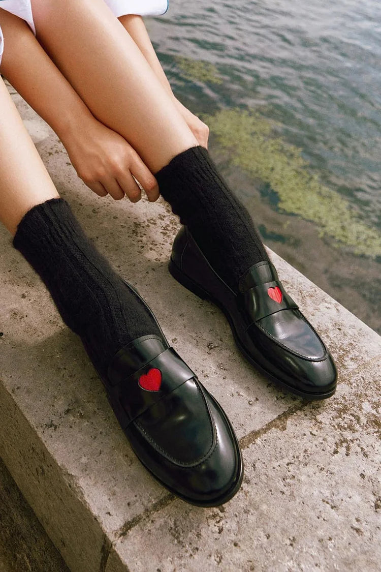 MOCASÍN CLÁSICO CON DETALLE DE CORAZÓN