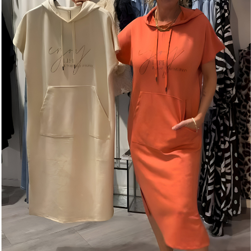 Audrey | Vestido Casual con Capucha