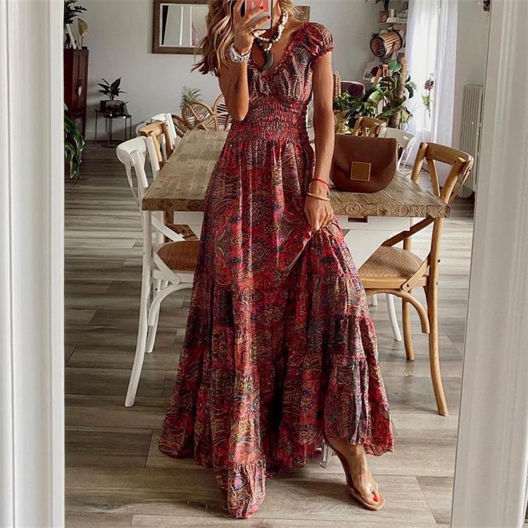 Sienna | Vestido Maxi Floral Bohemio