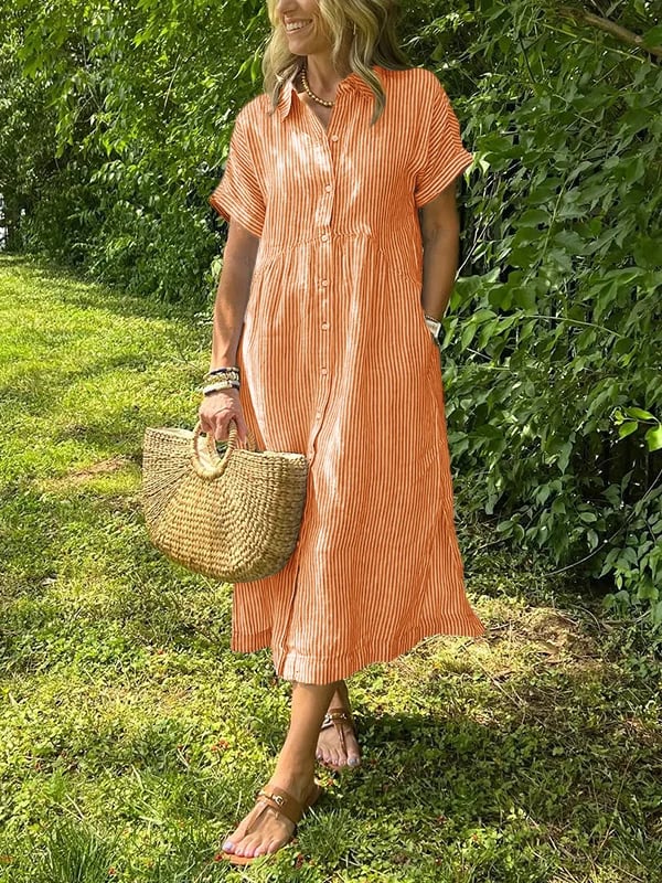 Nicole | Vestido Elegante a Rayas