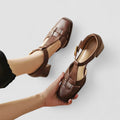 Scarlett – Sandalias ortopédicas T-Strap de talón bloque