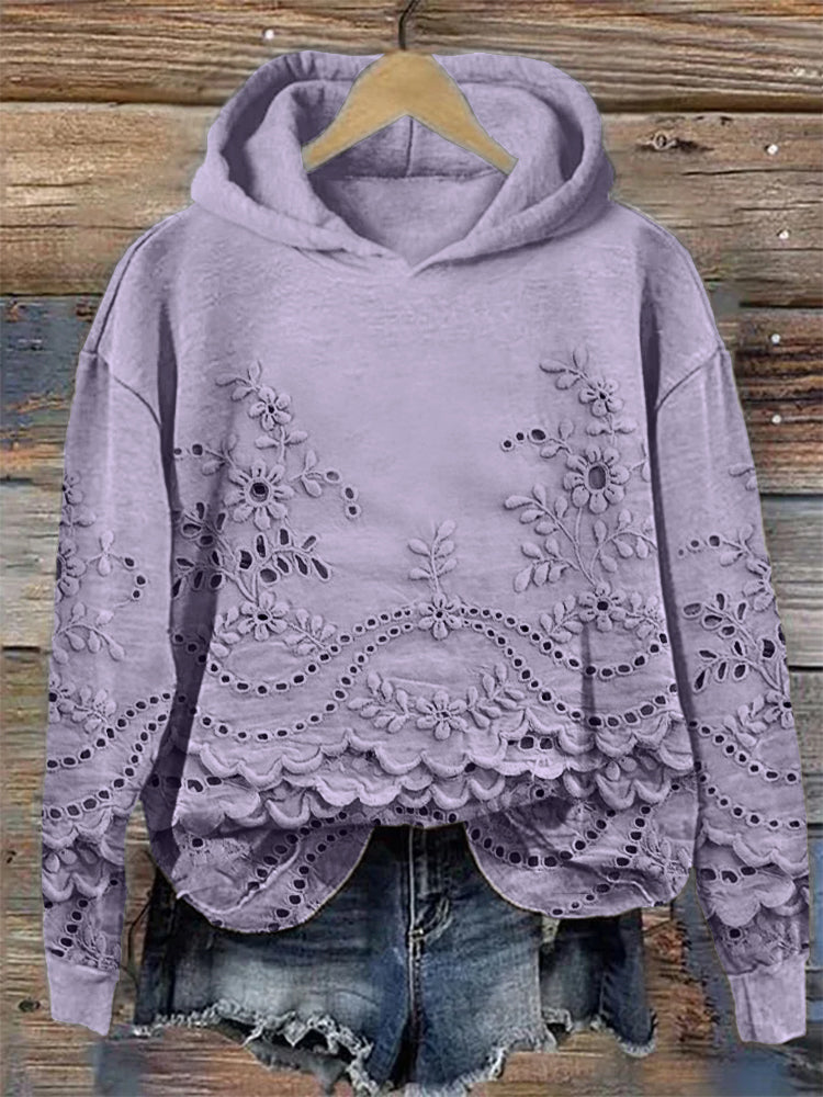 Emily™ Sudadera Vintage Impresa