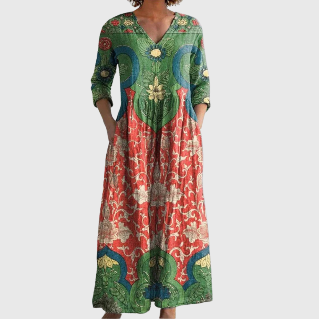 Riley | Vestido Maxi Floral Vintage
