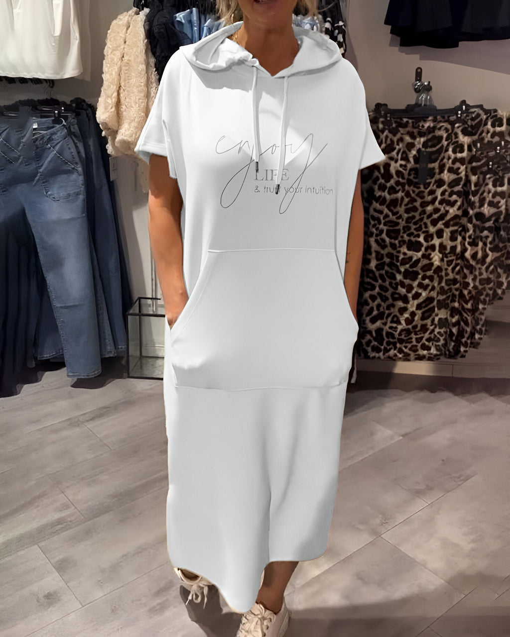 Audrey | Vestido Casual con Capucha