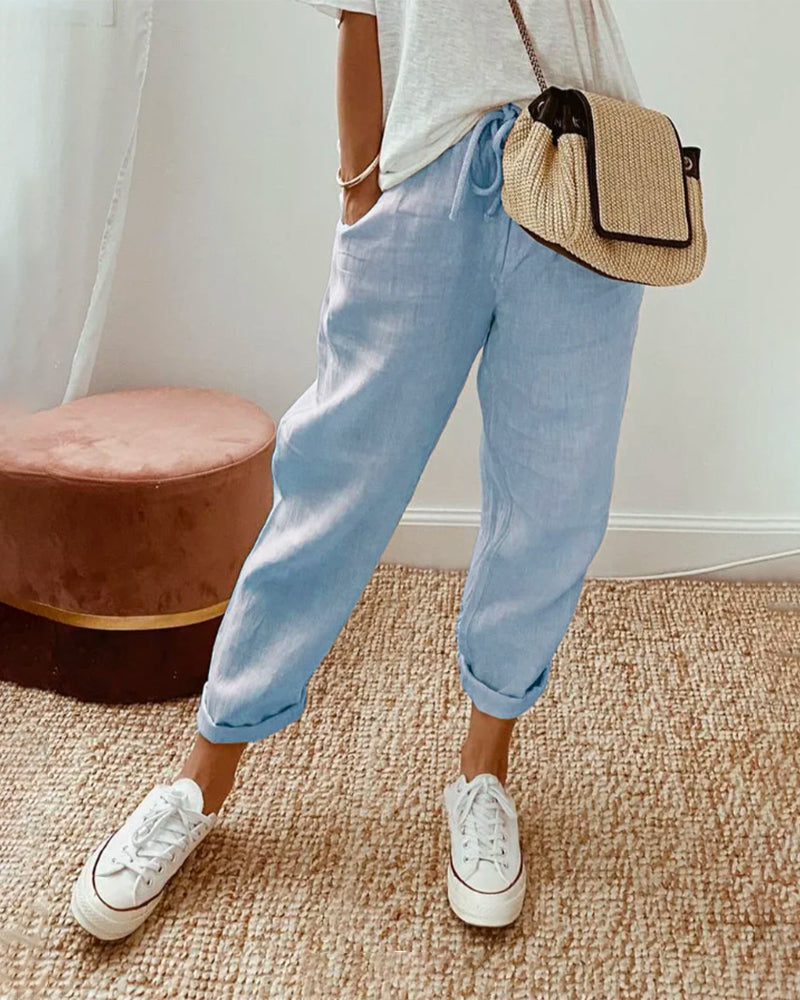 Pantalón Fluido Confort Elegante