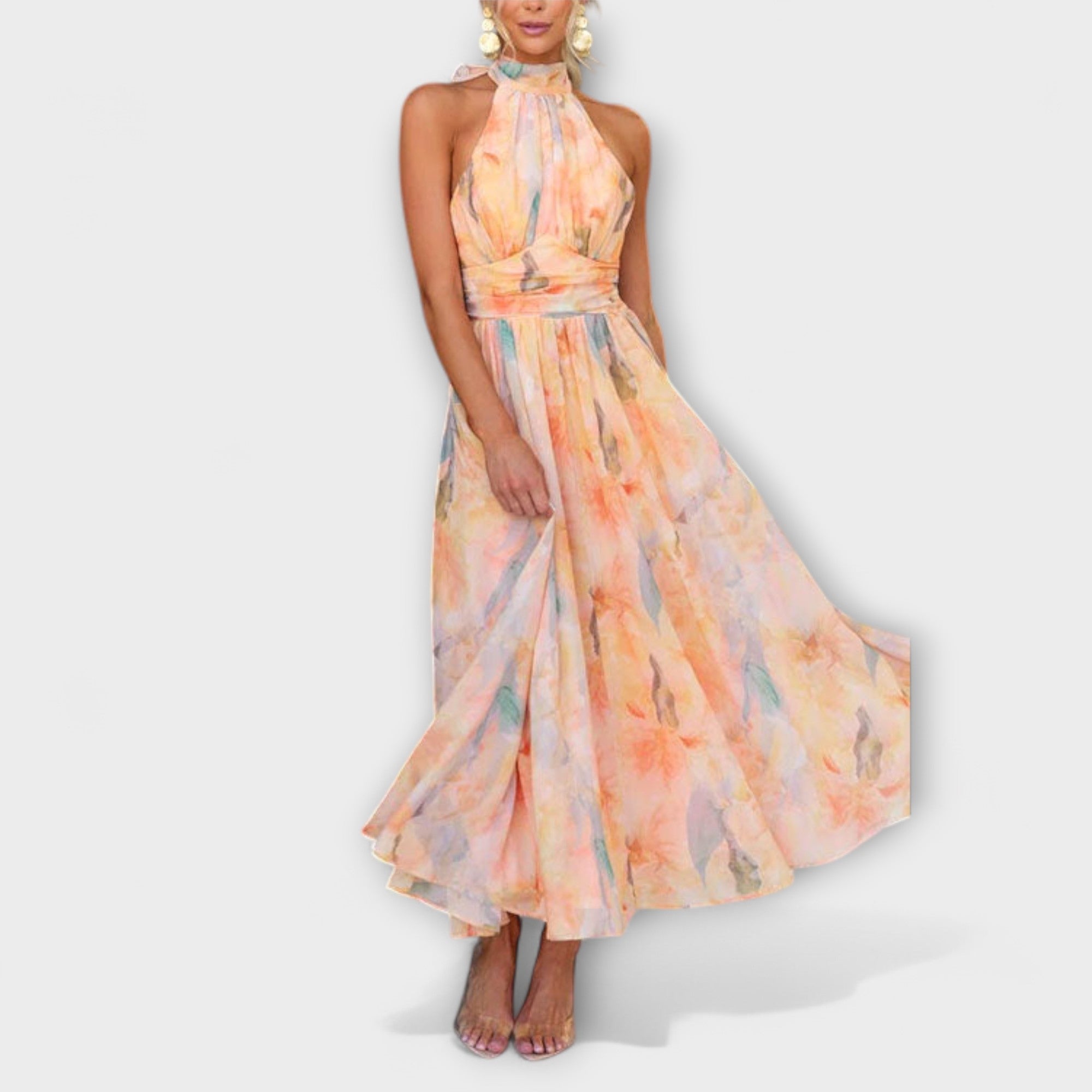 Azalea | Vestido Maxi de Cuello Halter