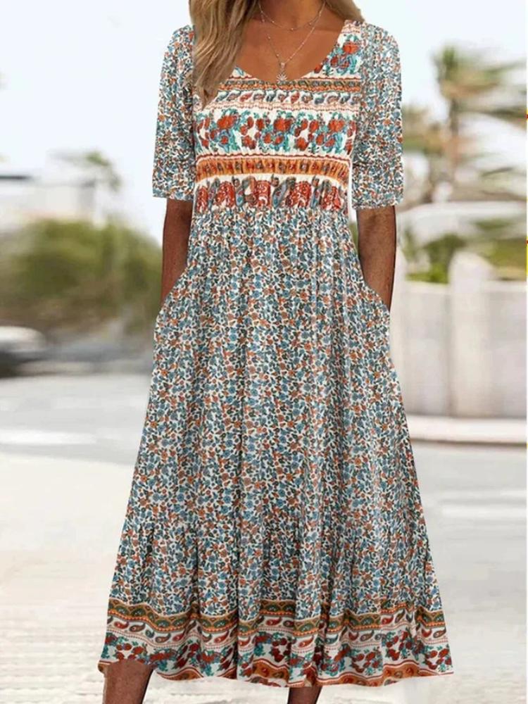 Maya | Vestido Impreso Bohemio