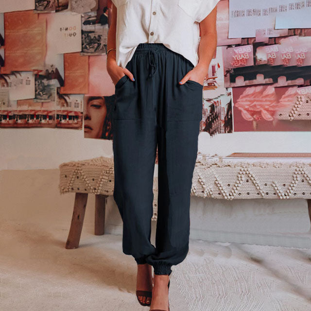 Kaeli | Pantalones Elegantes con Cordon