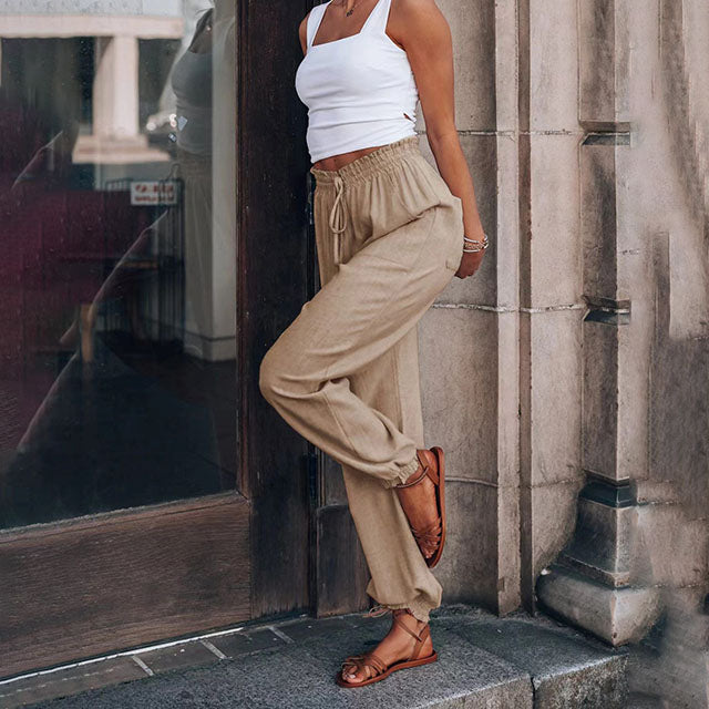 Kaeli | Pantalones Elegantes con Cordon