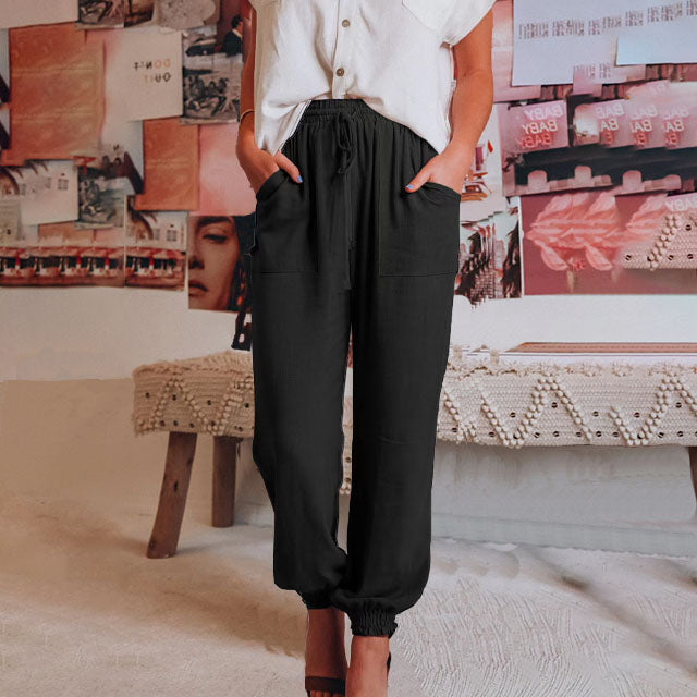 Kaeli | Pantalones Elegantes con Cordon