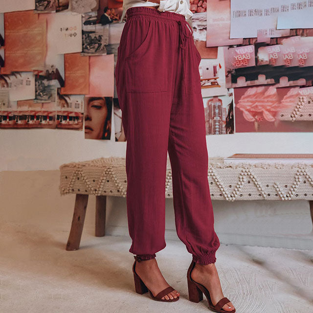 Kaeli | Pantalones Elegantes con Cordon