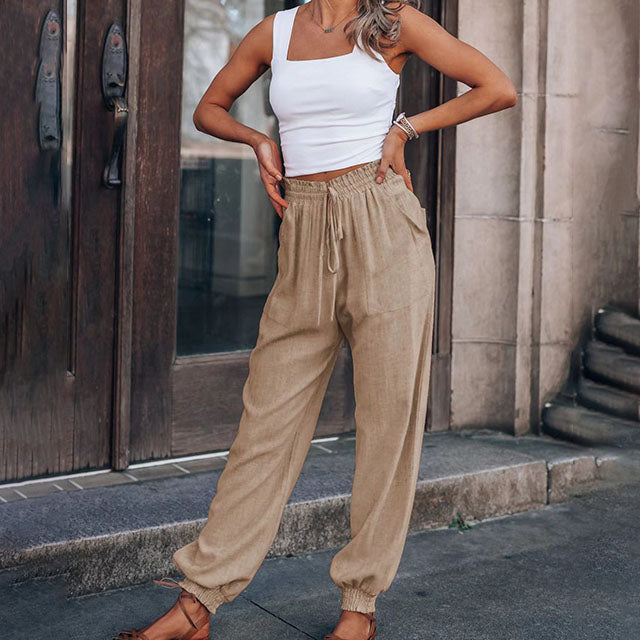 Kaeli | Pantalones Elegantes con Cordon