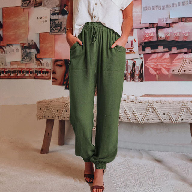 Kaeli | Pantalones Elegantes con Cordon