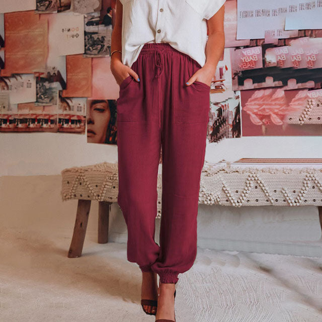 Kaeli | Pantalones Elegantes con Cordon