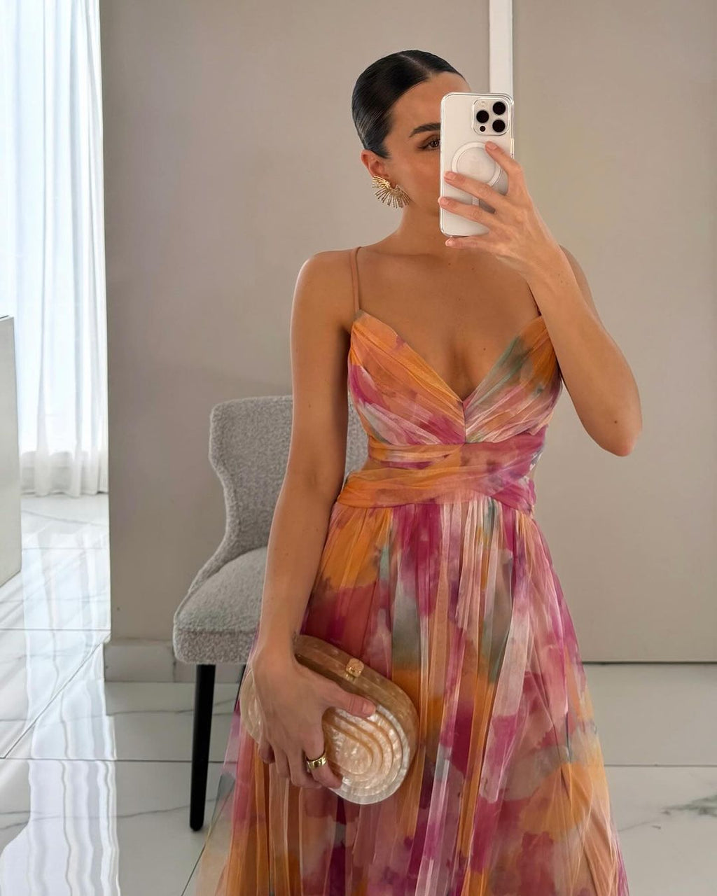 Oaklyn | Vestido de Noche Acuarela