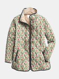 Aveline | Chaqueta Acolchada con Estampado Floral Vintage
