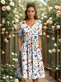 Ella | Vestido Floral Elegante con Cobertura para el Abdomen