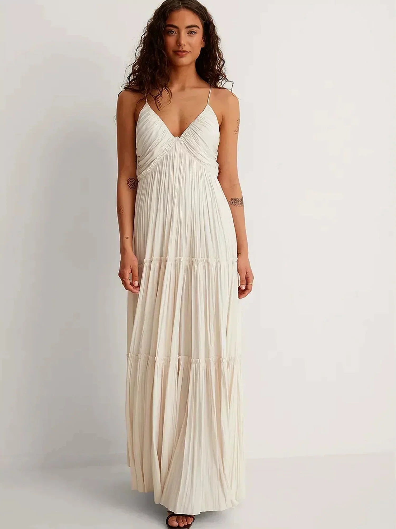 Lina | Vestido Maxi Cascade