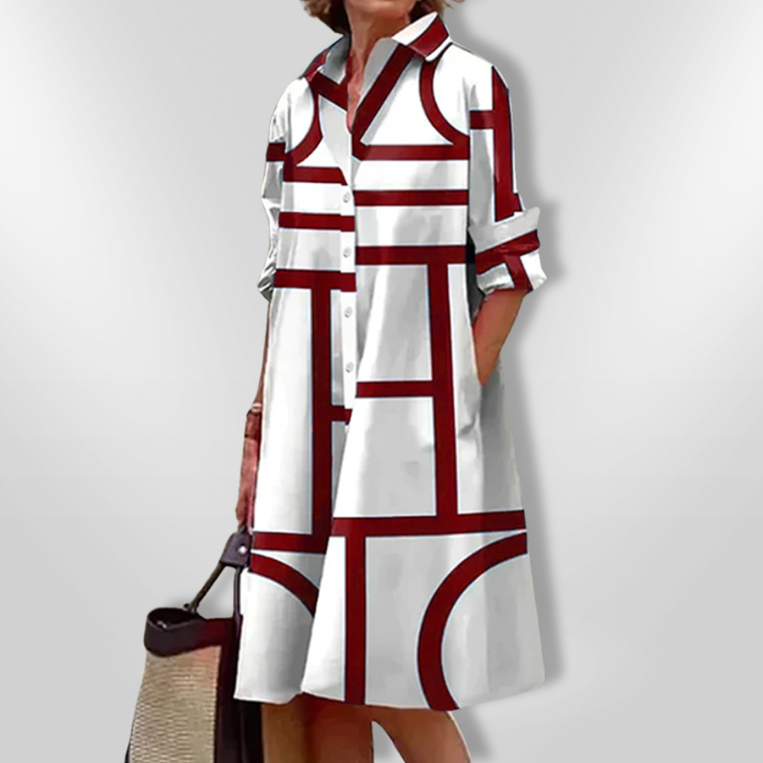 Mirabel | Vestido de Patrón Geométrico