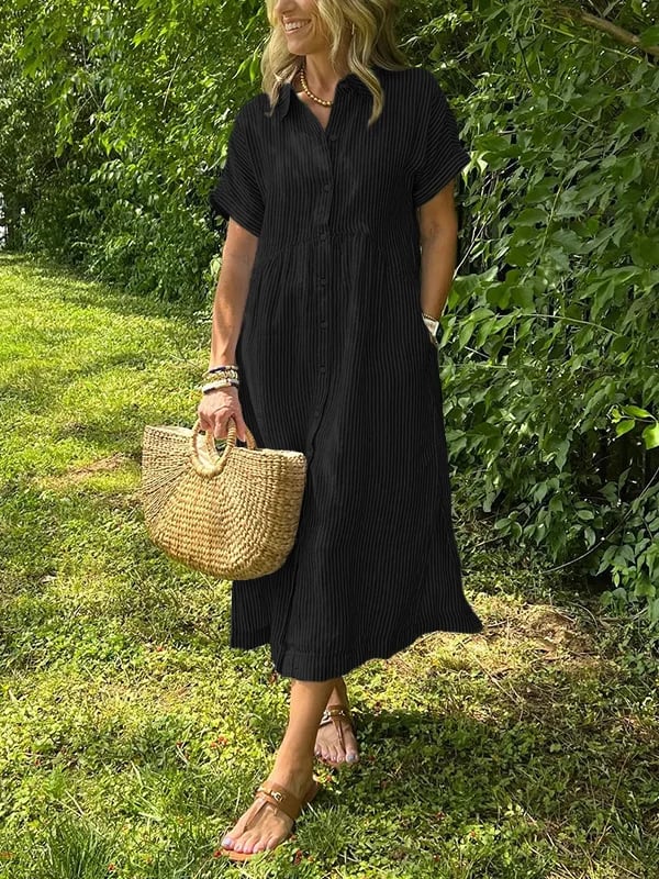 Nicole | Vestido Elegante a Rayas