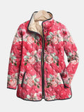 Freya | Chaqueta Acolchada con Estampado Floral Rosa Encantador