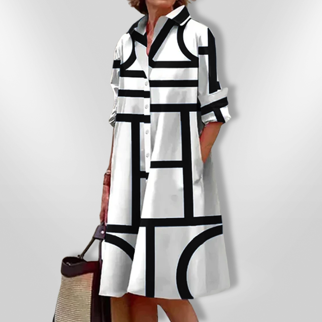 Mirabel | Vestido de Patrón Geométrico