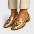 Céleste™ | Mocasines Dorados