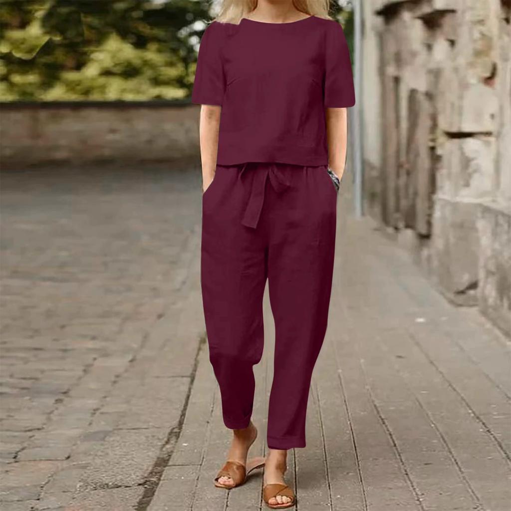 Poppy | Conjunto de Dos Piezas de Lino
