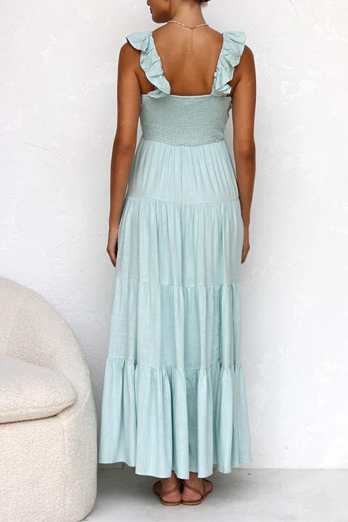 Ophelia | Vestido Maxi Elegante con Volantes