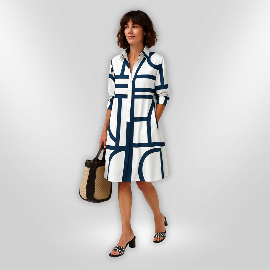 Mirabel | Vestido de Patrón Geométrico