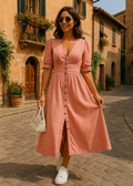 Oriana | Vestido de Denim con Botones