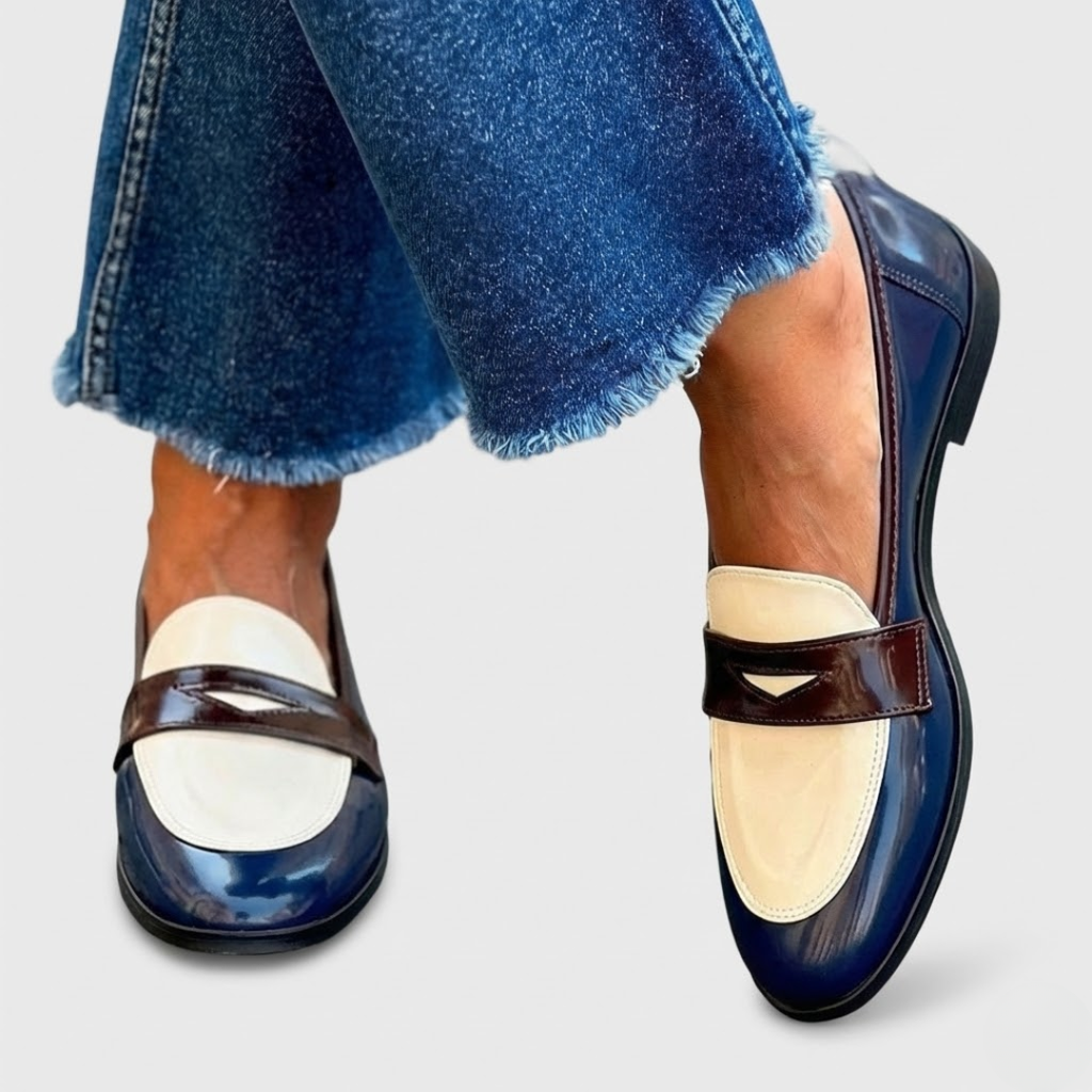 Claudia™ | Mocasines de Contraste