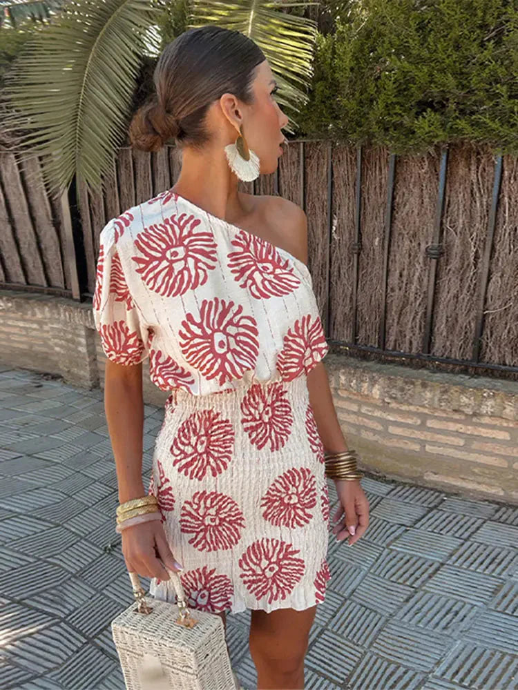 Lily | Vestido Midi Sin Hombro