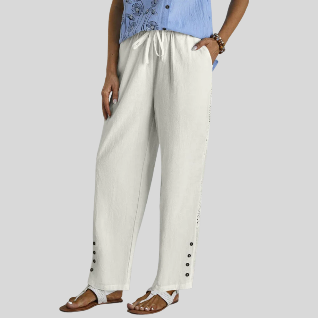 Shania | Pantalones Sueltos con Botones