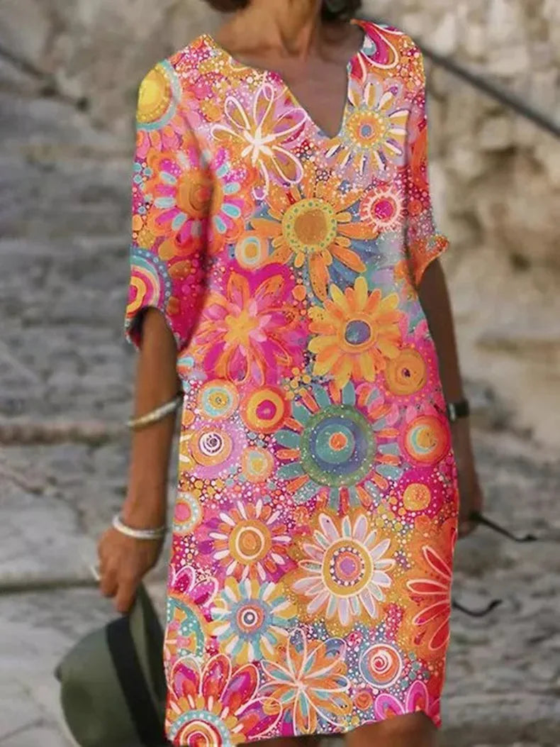 Hailey | Vestido Floral con Escote en V