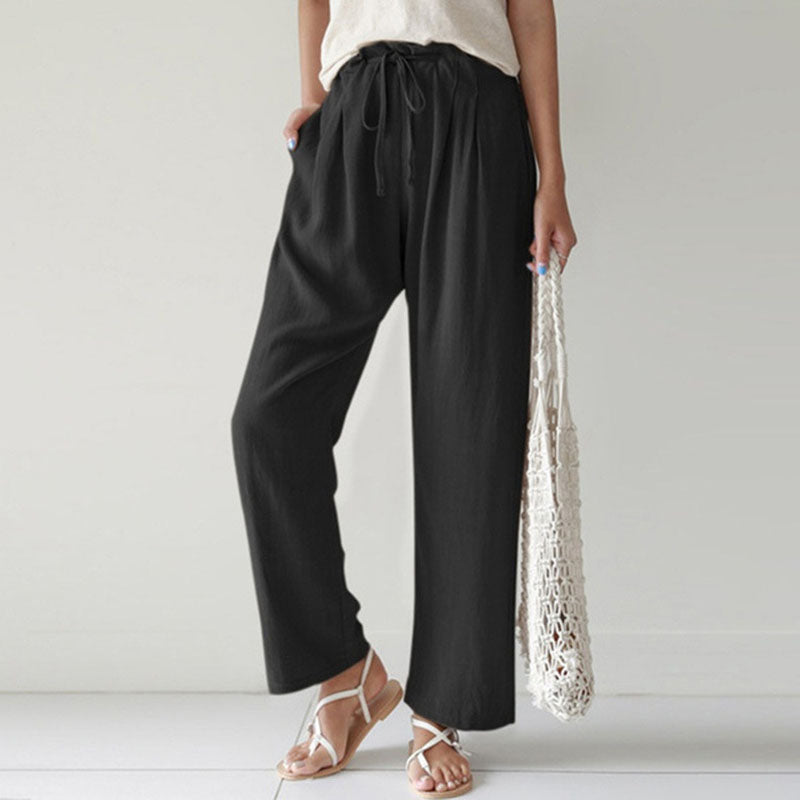 Vara | Pantalones de Relax con Cuerda