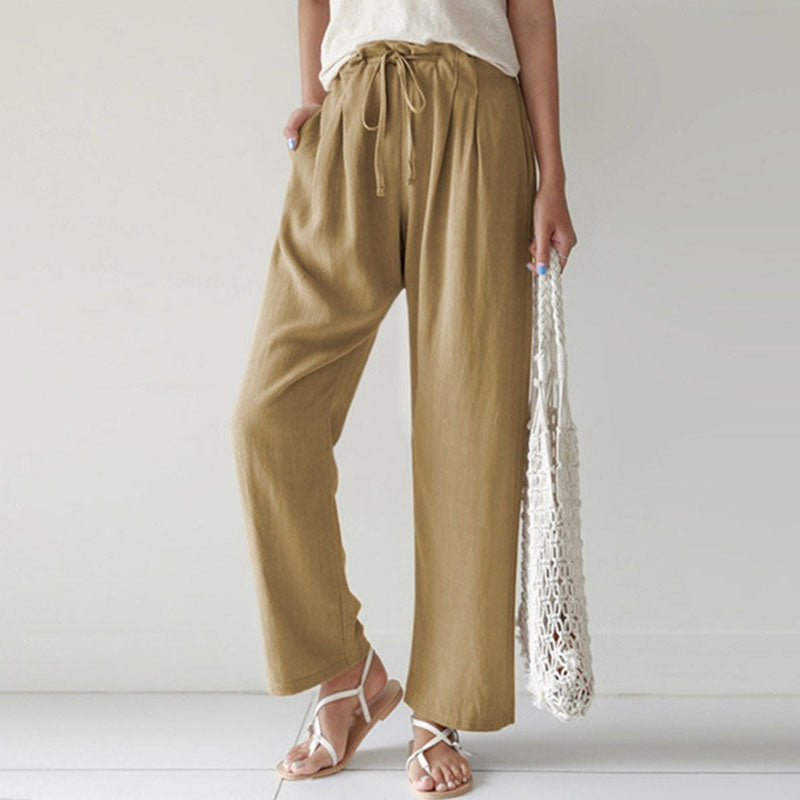 Vara | Pantalones de Relax con Cuerda