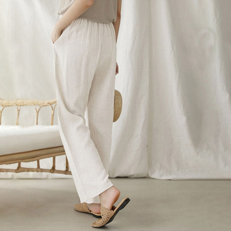Vara | Pantalones de Relax con Cuerda