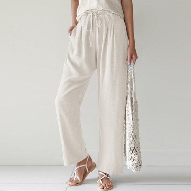 Vara | Pantalones de Relax con Cuerda