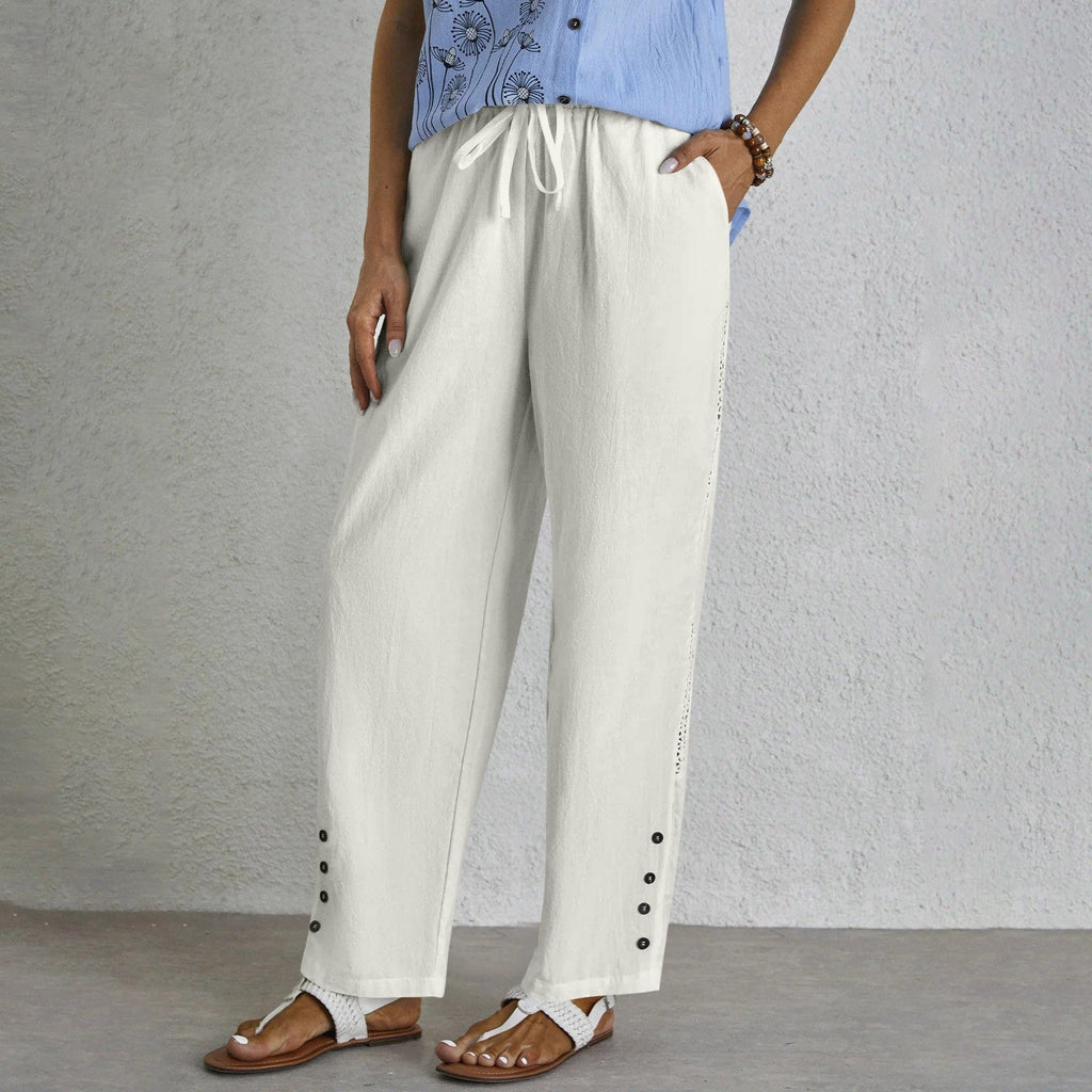 Shania | Pantalones Sueltos con Botones