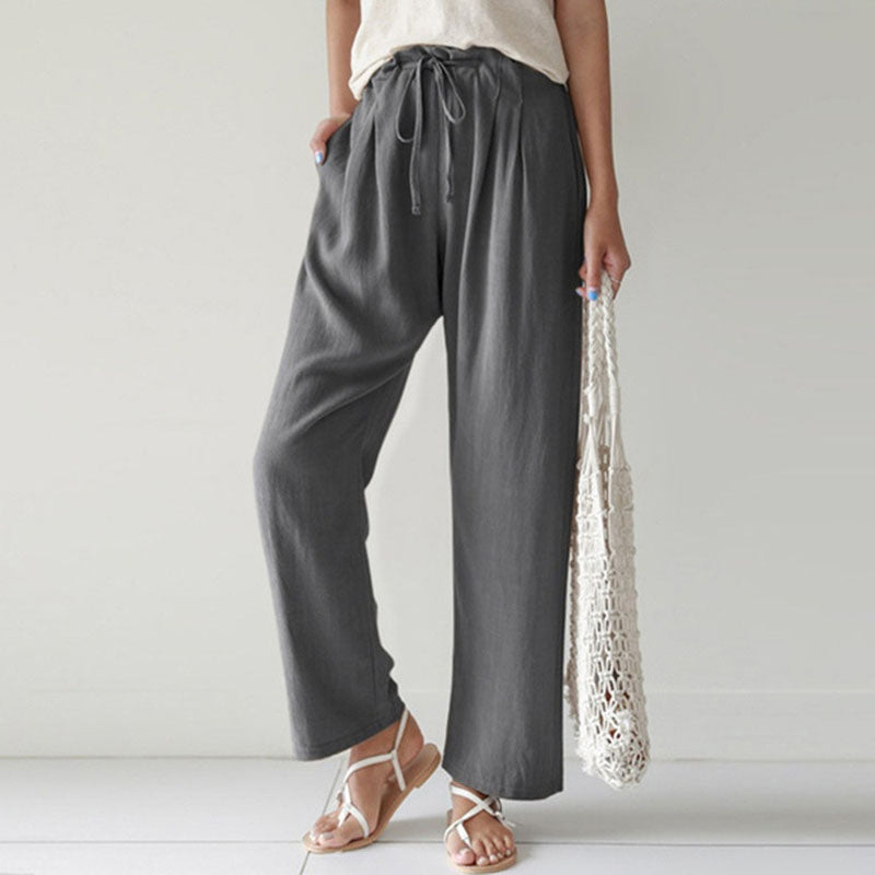 Vara | Pantalones de Relax con Cuerda