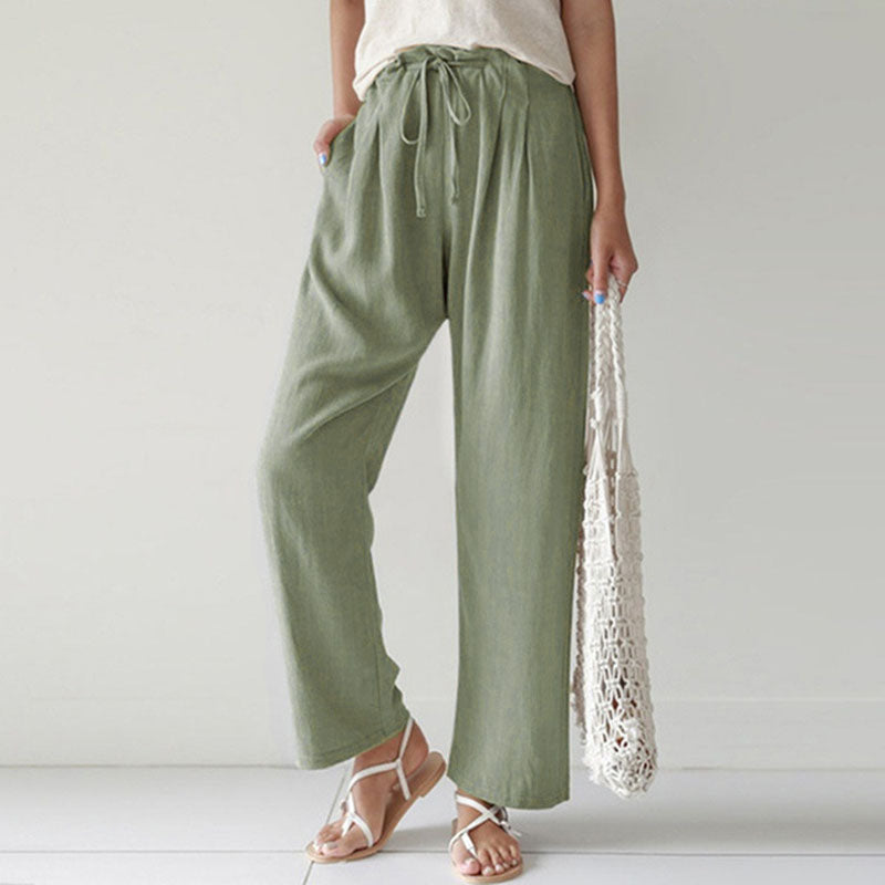 Vara | Pantalones de Relax con Cuerda