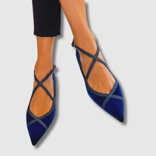 Noëlle™ | Mocasines Chic Azul Marino