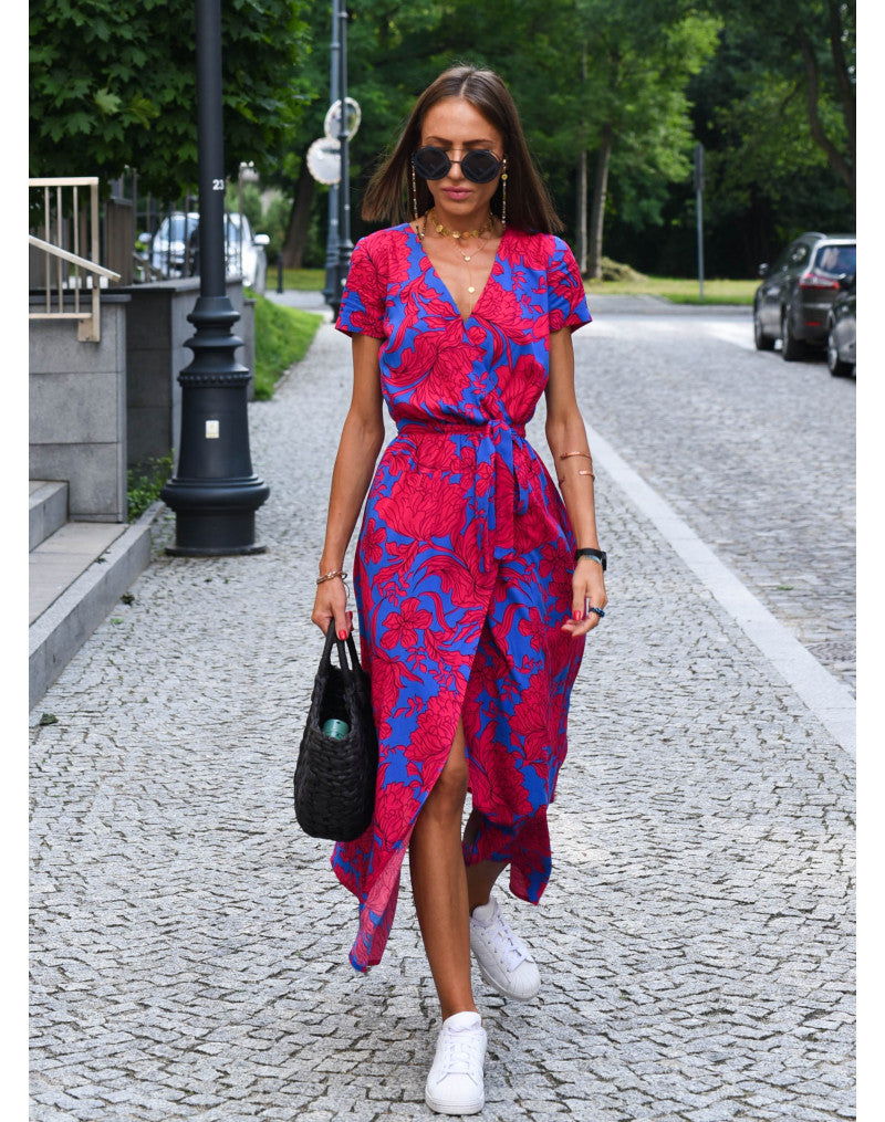 Harper | Vestido Midi Floral Envolvente
