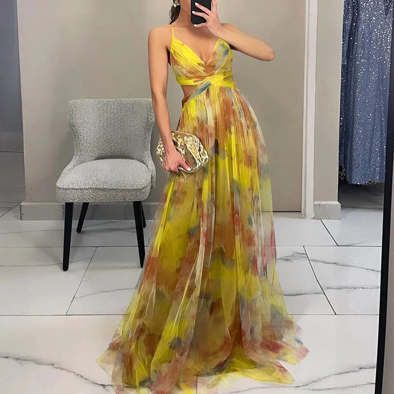 Oaklyn | Vestido de Noche Acuarela