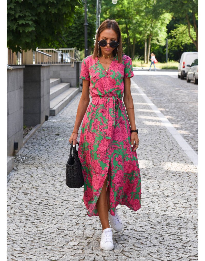 Harper | Vestido Midi Floral Envolvente